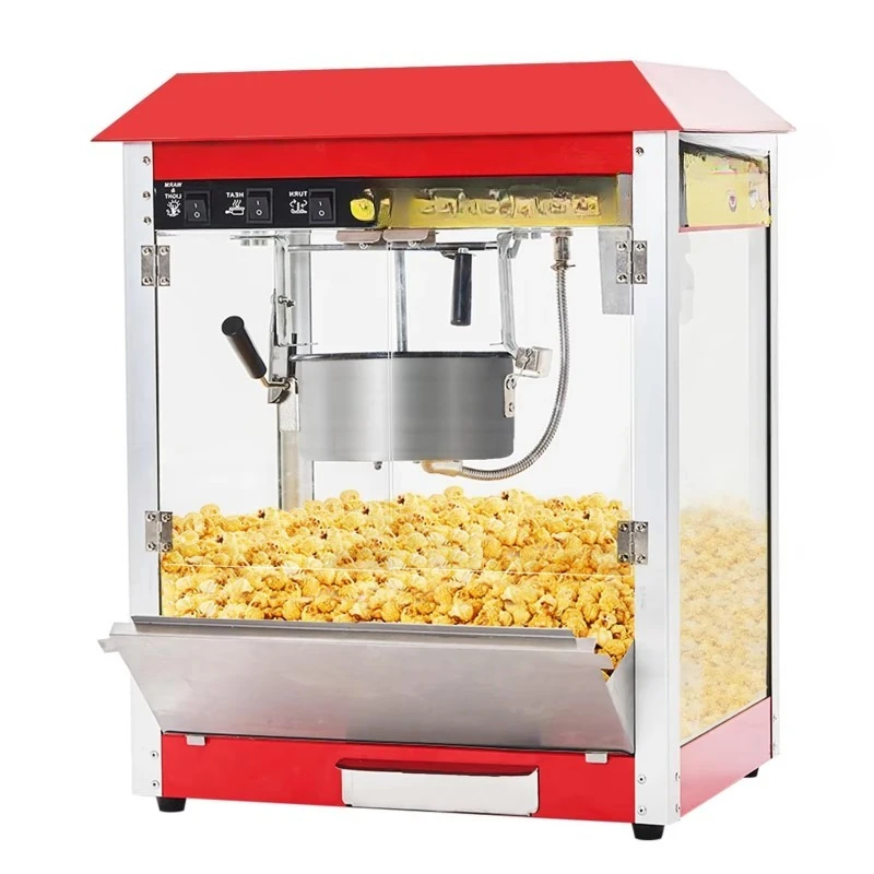 

1400 watts commercial electric popcorn 10oz kettle countertop popcorn machine 50 cups/batch 3 switch control cinema popcorn