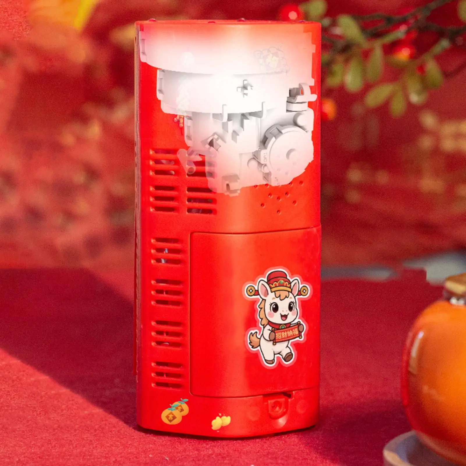 Seifenblasenmaschine, rotierendes Jahr des Pferdes, Spiele mit leicht wiederaufladbarer automatischer Seifenblasenmaschine für Geburtstag, Weihnachten, Frühling