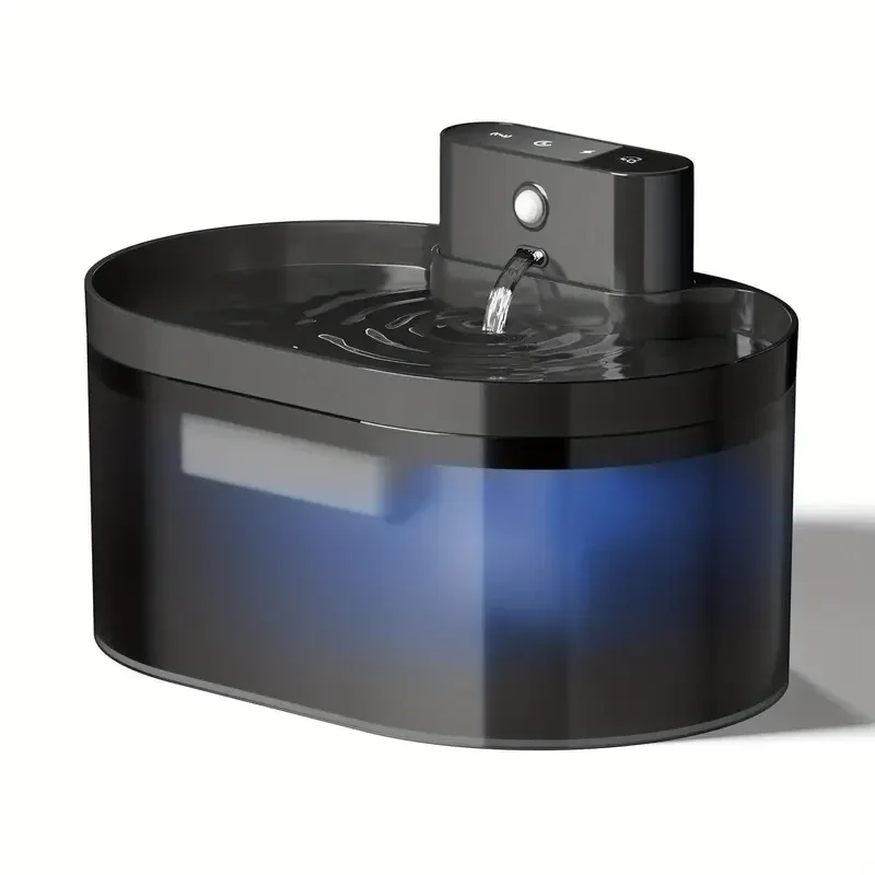 2.2L Smart Wireless Pet Water Fountain With USB Rechargeable 2600mAh Battery Infrared Sensor Automatic Cat and Dog Drinkier
