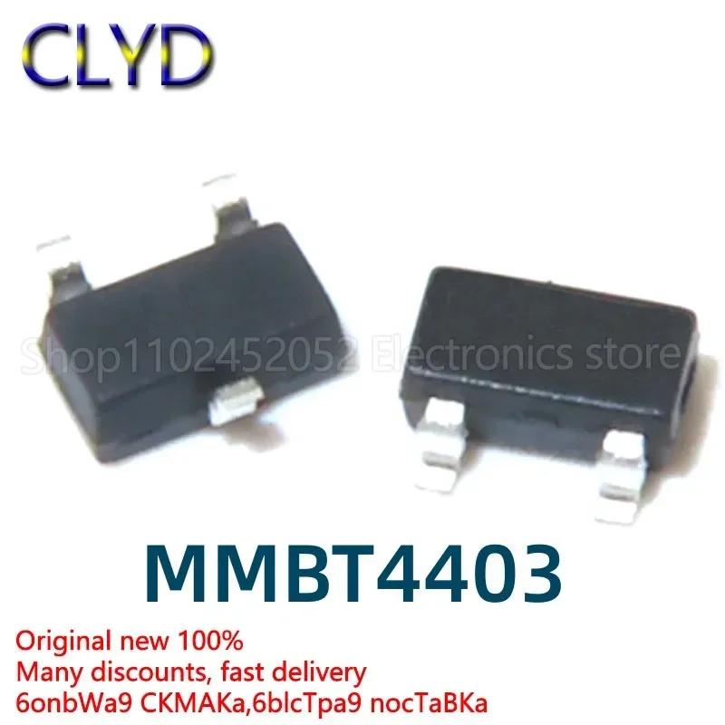 3000PCS/LOT New and Original MMBT4403 2N4403 2T PMBT4403 W2T SOT-23 SMT triode (3K)