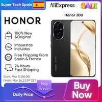 Honor 200 5G SmartPhone Snapdragon 7 Gen 3 6.7” 120Hz OLED Curved Screen 5200mAh Battery 100W Fast Charge Mobile Phone NFC