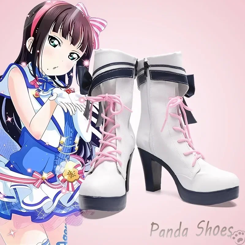 

Lovelive Kurosawa Ruby Dia Обувь для косплея Аниме Cos Сапоги Комикс Руби Дая Косплей Костюм Опора Обувь для вечеринки на Хэллоуин