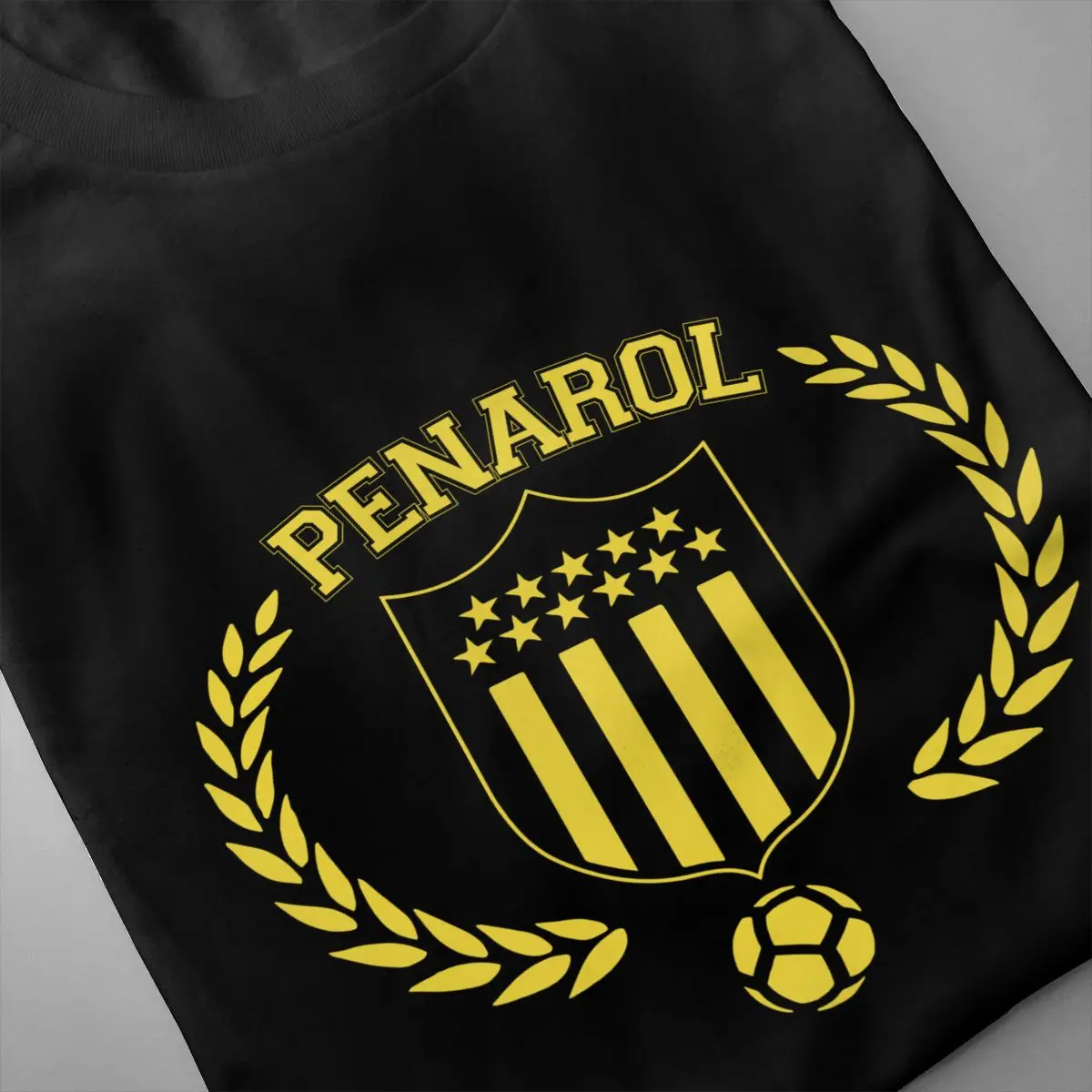 Club Atletico Penarol Uruguay Manyas Futbol Shirt T-shirt Cool Daily Premium High Quality Tee