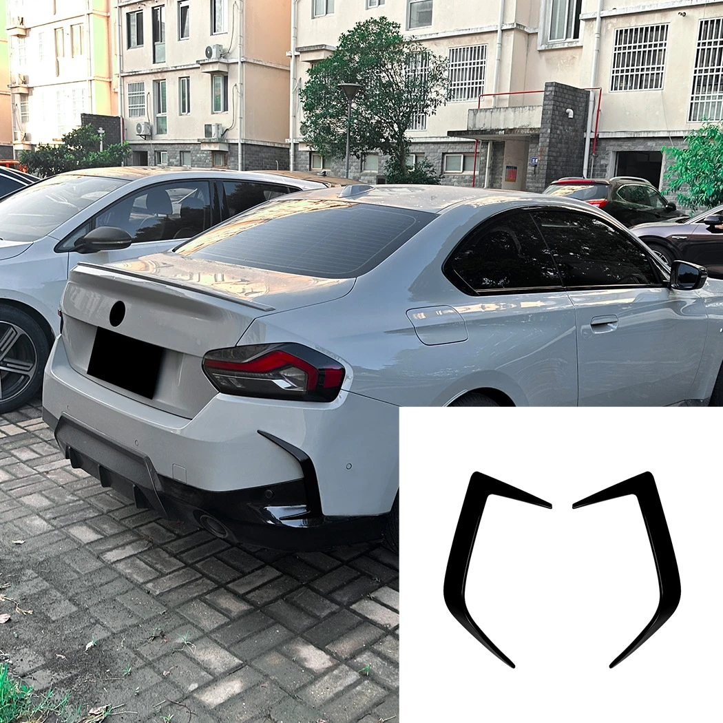 

For BMW 2 Series G42 M Sport 2022+ Rear Wind Knife Spoiler Rear Air Vent Blade Car Sticker Exterior Modification Body Kit