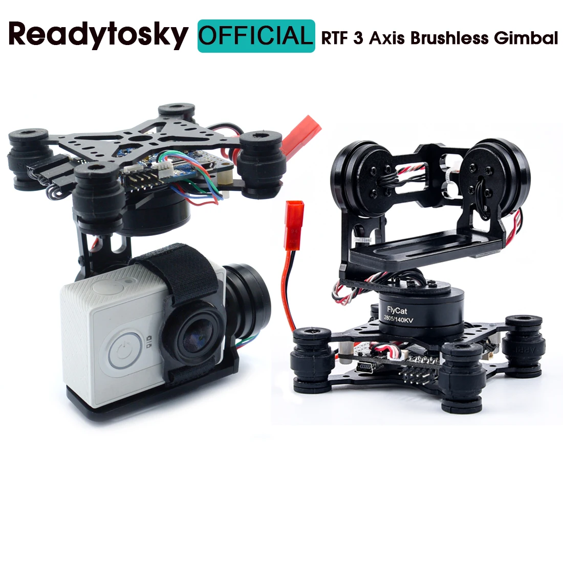 

RTF 3 Axis 3Axis Brushless Gimbal / 2204 2208 140kv Motor / Storm32 Controlller for Gopro 3 4 Runcam3 Walkera X350 Xiaomi SJ4000