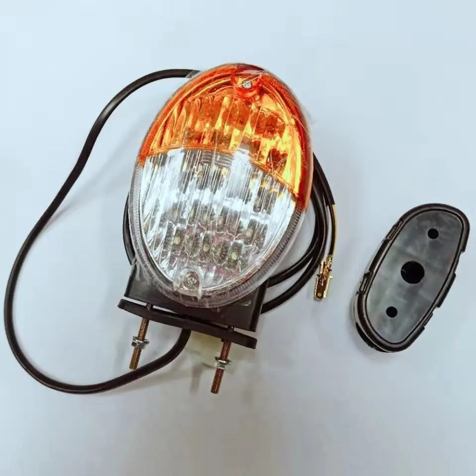 Imagem -03 - Led Highlight Turn Signal para Lovol Dongfanghong Trator Harvester Cab Braço Oval Amarelo e Branco 8049041204