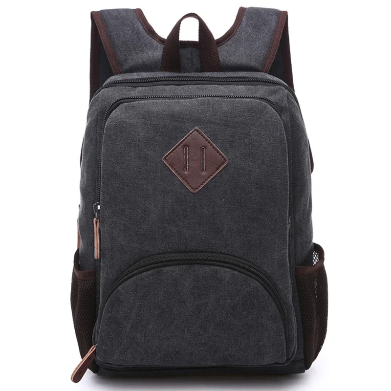 Mochila Para Laptop Canvas Backpack Men Teenagers School Back Pack Laptop Bagpack Travel Bags Retro Rucksacks Mochila De Viaje