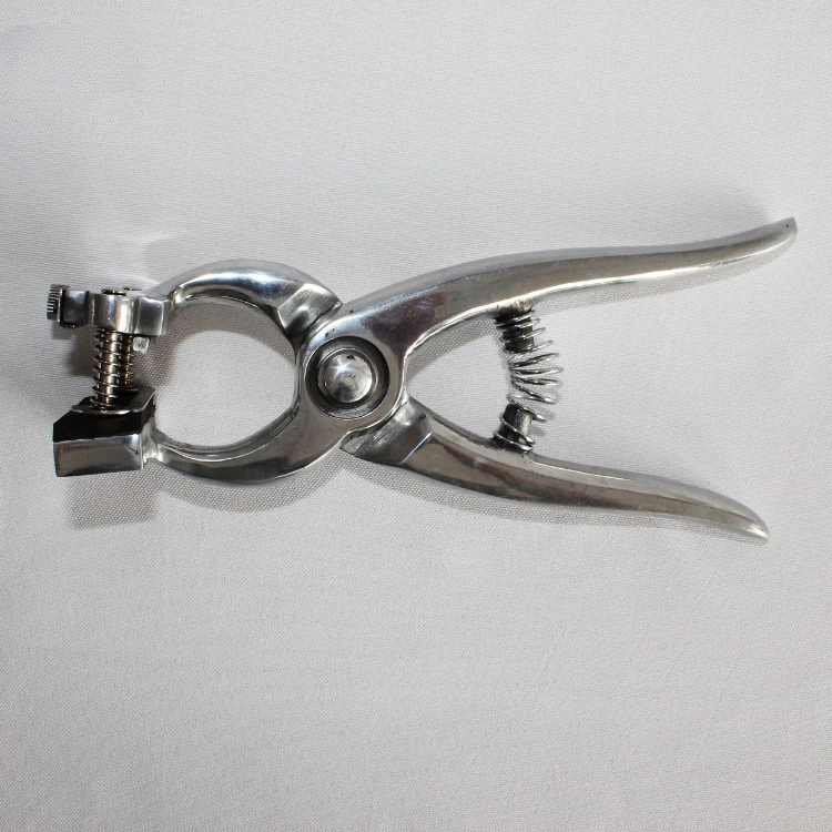 خنزير الأغنام البقرة معدات المزرعة أدوات الحيوان خنزير الأذن الوشم كماشة 6 أرقام الأرانب الوشم ذو طيات