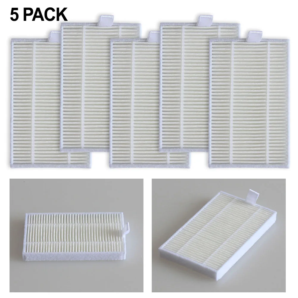 

5pcs Hepa Filter Kit For BObsweep PetHair For SLAM Replacement Parts Sweeper Accessories Household Supplies Cleaning Tools