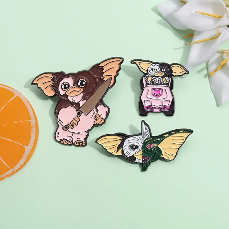 80\'s Anime Halloween Monster Enamel Pins Cartoon Movie Character Brooches Lapel Badge Fashion Jewelry Gift For Kids Friends