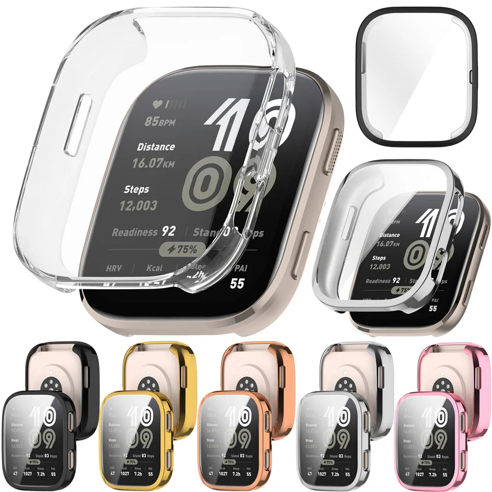 غطاء حافظة لهاتف Amazfit Bip6 A2435 SmartWatch واقي للشاشة حافظة واقية إطار ممتص للصدمات لملحقات Amazfit Bip6