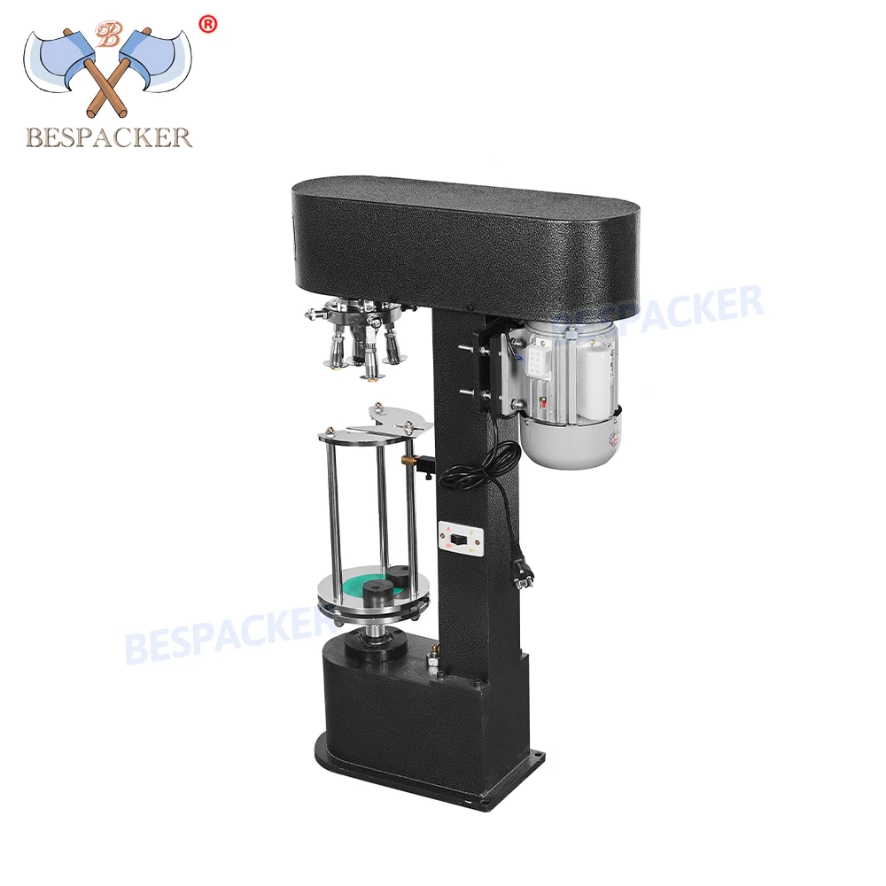 Tappatrice semiautomatica per bottiglie rotonde per acqua di vino da DK-50/M