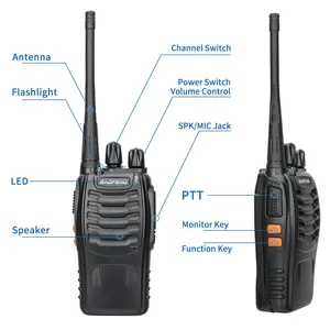 BAOPHENG BF-888S PRO WALKIE TALKIE WIRE COPY LOVE FREQUENCY UHF 400-470MHZ PORTATEL HAM Radio in Two-SEED RADIO for hunting 10 Main Communication Radio Sales - №10