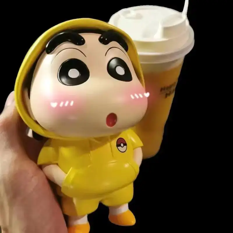 Figura DE ACCIÓN DE Crayon Shin-Chan, muñeco Shin-Chan de 14cm, modelo de serie Kawaii, tarjeta de juguete, estatua Gk, decoración, regalo para niños