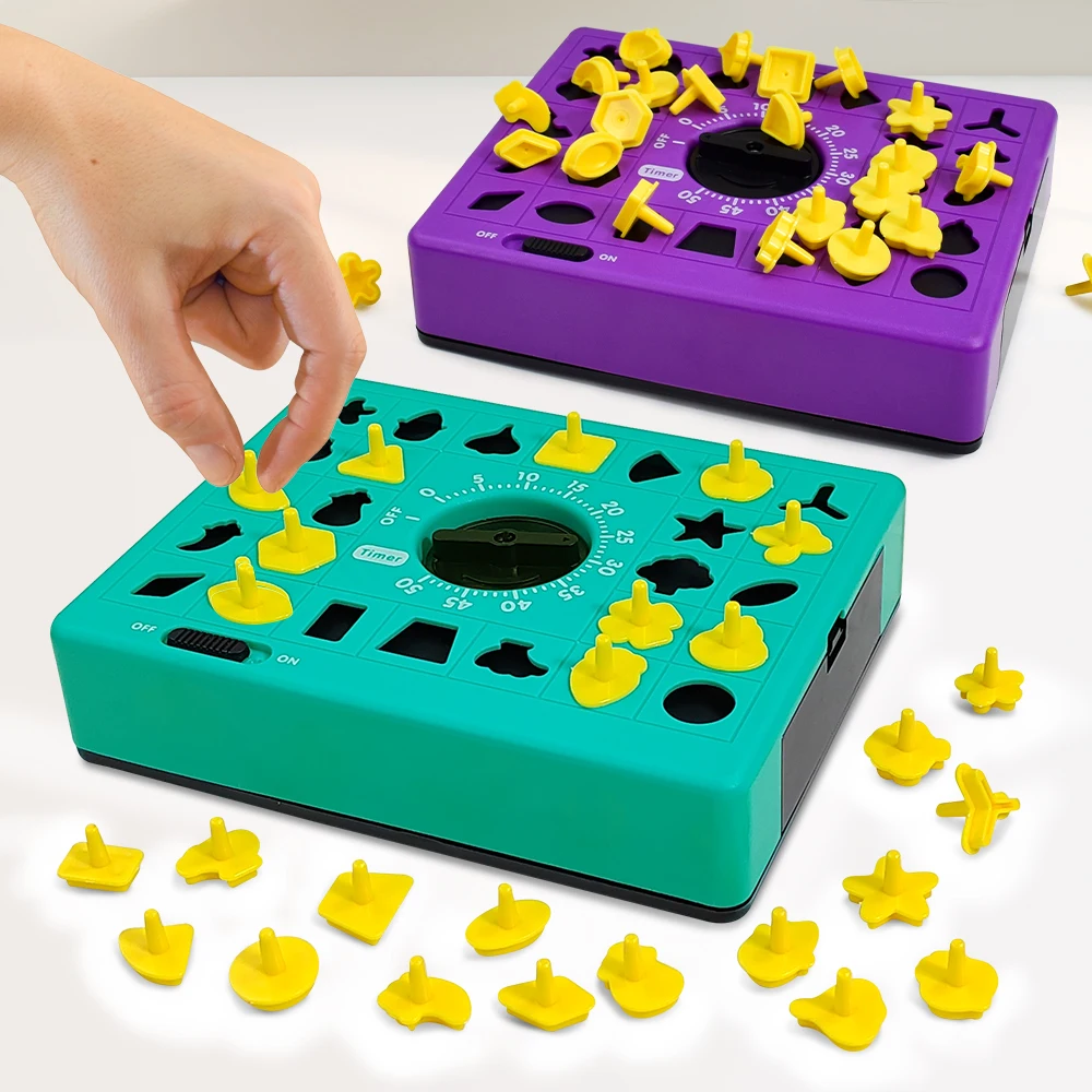 

Настольная игра «Время», головоломки на совпадение форм для детей, игрушки для раннего развития, обучающие распознавание форм, делительный разум