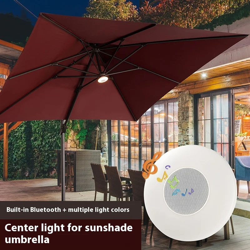Light Iridescent Roman Light USB Rechargeable Speaker Garden Light LED Outdoor Sunshade