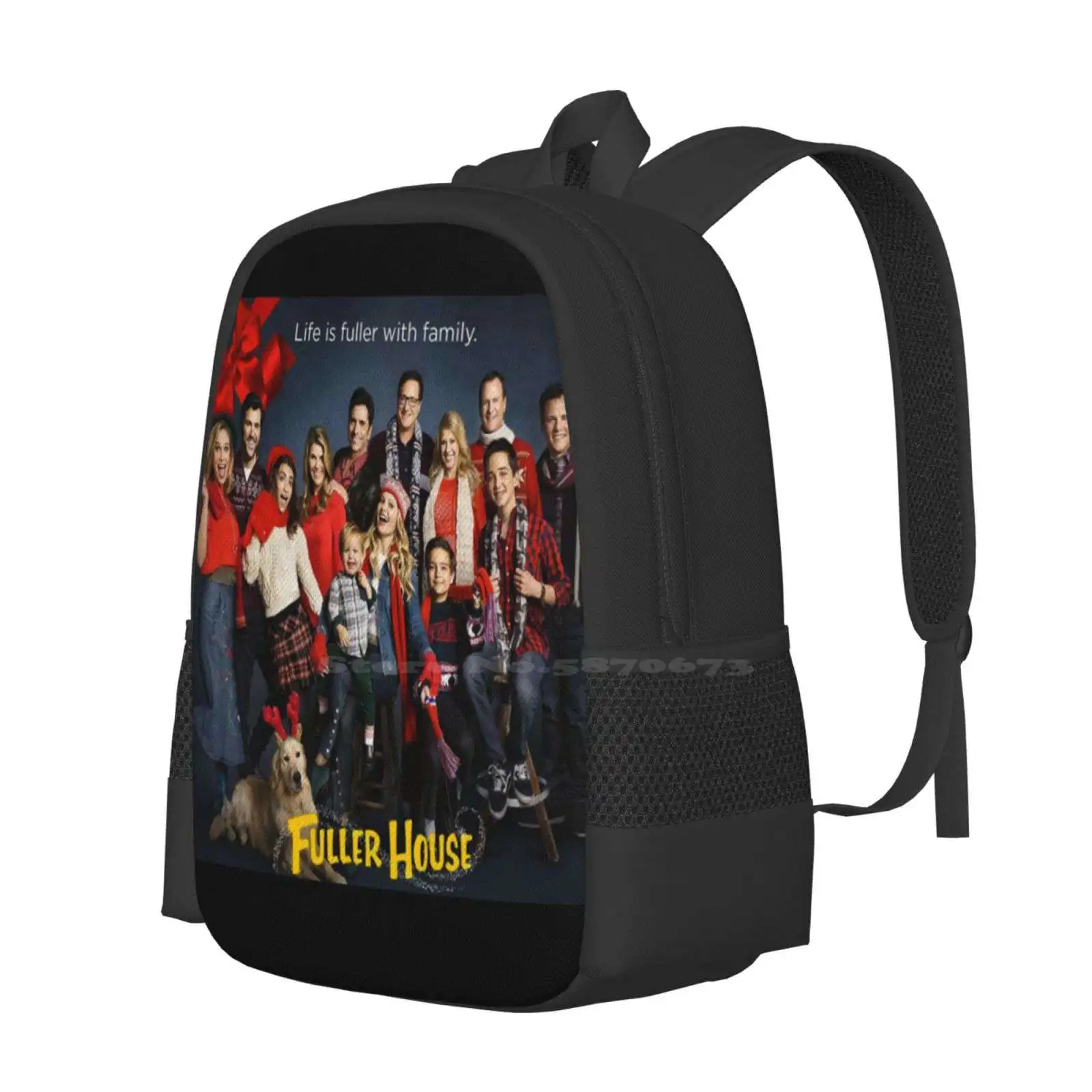 Fuller House Cast-Christmas Holidays Hot Sale Backpack Fashion Bags Christmas Holidays Winter Ugly Sweater Santa Gibbler Style