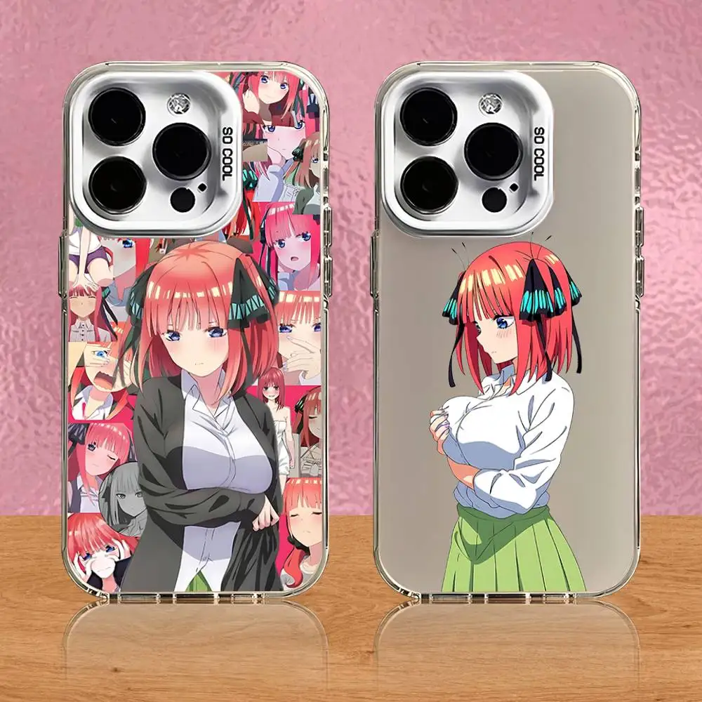 

Anime Nino Nakano Cute Phone Case For iPhone 16,15,14,13,12,11,Pro,Max,Plus,Mini,SE White Candy Matte Shockproof Cover