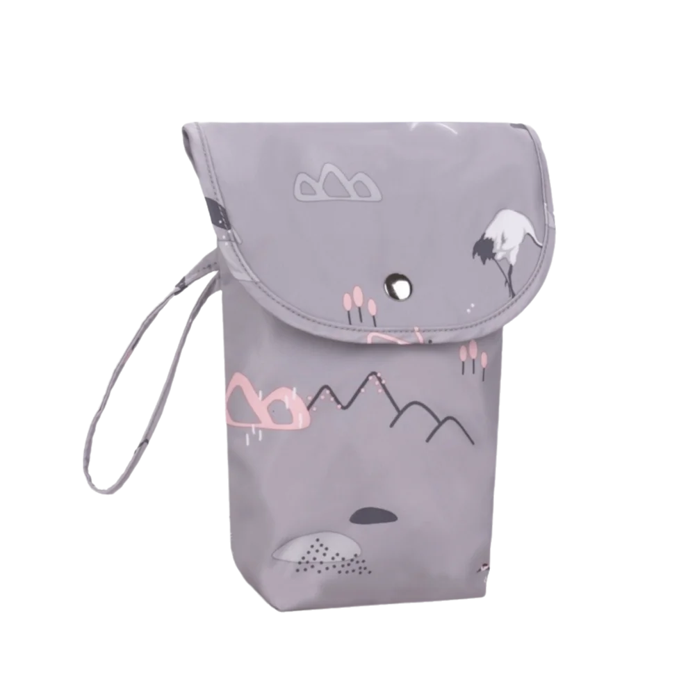 

Simple Cartoon Baby Diaper Bag Oxford Cloth Large Capacity Mommy Handbag Waterproof Handheld Diaper Storage Bag Newborn
