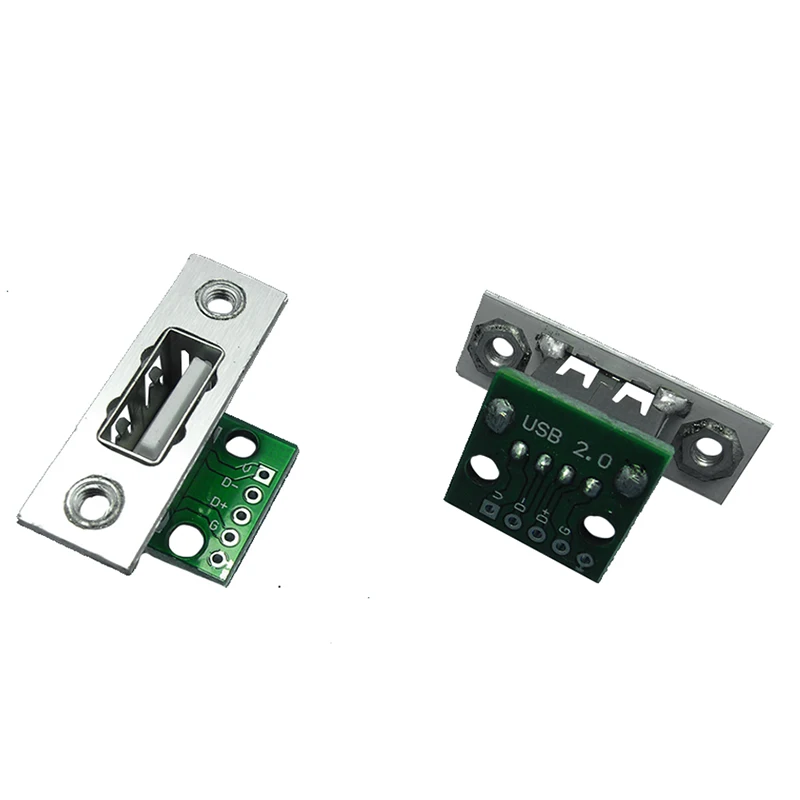 1/5/10Pcs Micro USB 2.0 Female Jack 4Pins USB Port Dock Connector Tail Charging Socket With Screw Holes