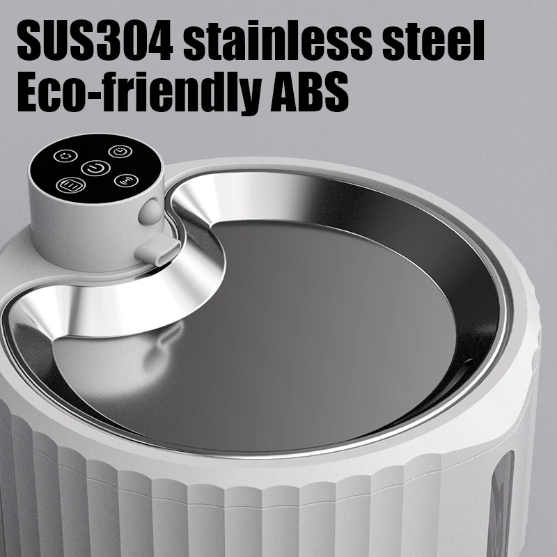2.8L Automatic Cat Fountain Stainless Steel 1.5M Intelligent Sensing 3 Types of Water Outlet Modes Make Pets Love Drinking Water