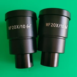 WF20X/10mm Stereo Microscoop Oculair WF20X Breed Veld High Eye Point Optische Glazen Lens 30mm Montagediameter