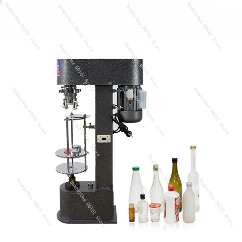 

Electric Bottle Cap Capping Sealing Machine Single Head Capper Metal Aluminum Cover Locking Sealing Machine 220V