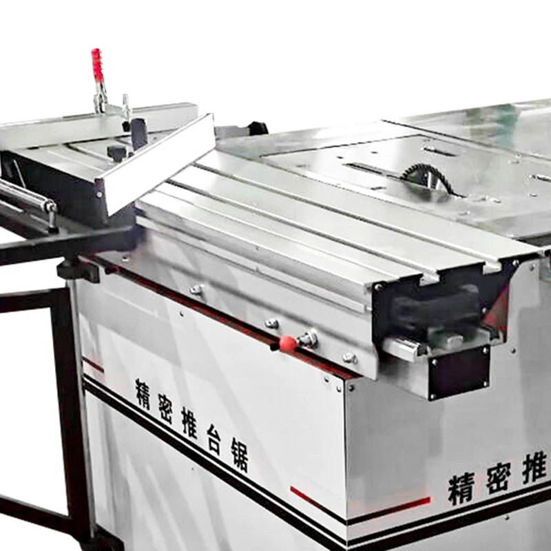 WJ106 Portable Precision Woodworking Sliding Table Saw Multi-Functional Rocker Aluminium Woodwork Cutting Retractable Workbench
