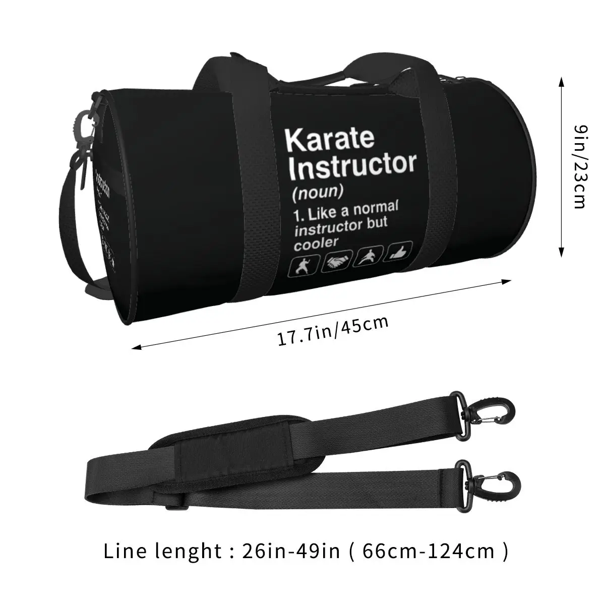Karate Sport Bags Gym Accessories Gym Bag Oxford Men Women Design Handbag Training Retro Fitness Bag