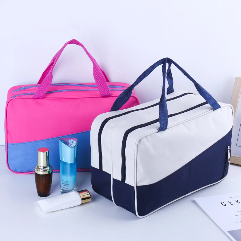 Oxford borsa cosmetica da viaggio di grande capacità separazione bagnata a secco custodia per trucco portatile da donna borsa impermeabile per