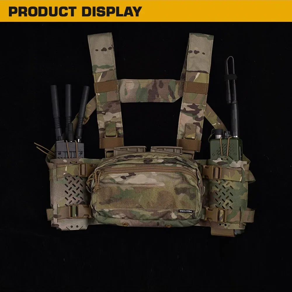 Tactical MPU5 Radio Model Detachable Outdoor Hunting Walkie-Talkie DIY Refit MPU5 Radio Dummy Case CS Airsoft Game Gear