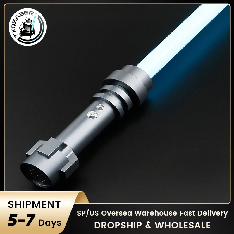 TXQSABER Lightsaber 12 Colors 10 Soundfonts Smooth Swing Metal Hilt Blaster Neo Pixel Sword Cosplay Prop