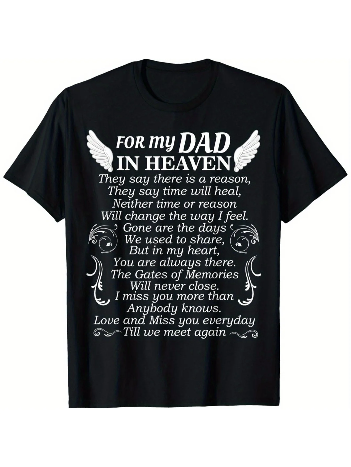 

Memorial T-Shirt for Dad - 100% Cotton,