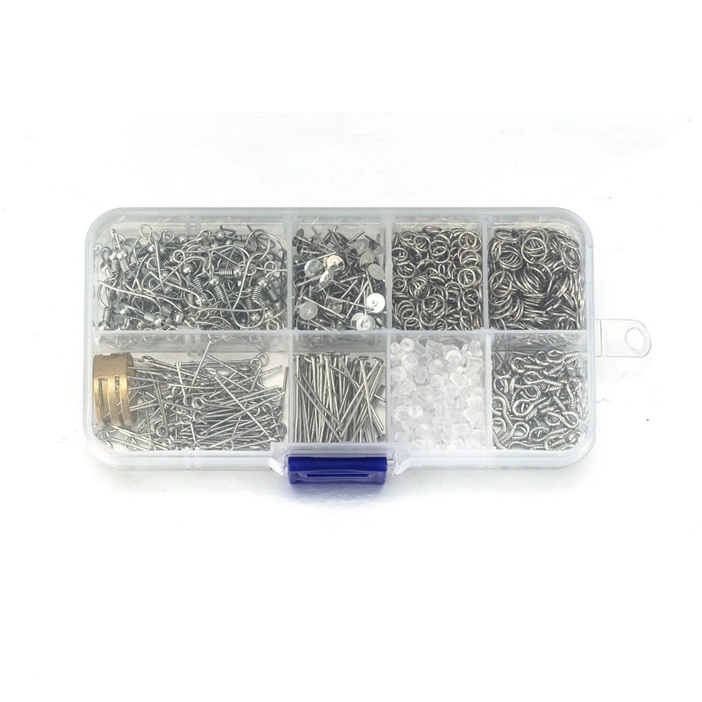 CXZD-Earring Supplies Kit Includes Earring Hooks,Earring Backs,Jump Rings