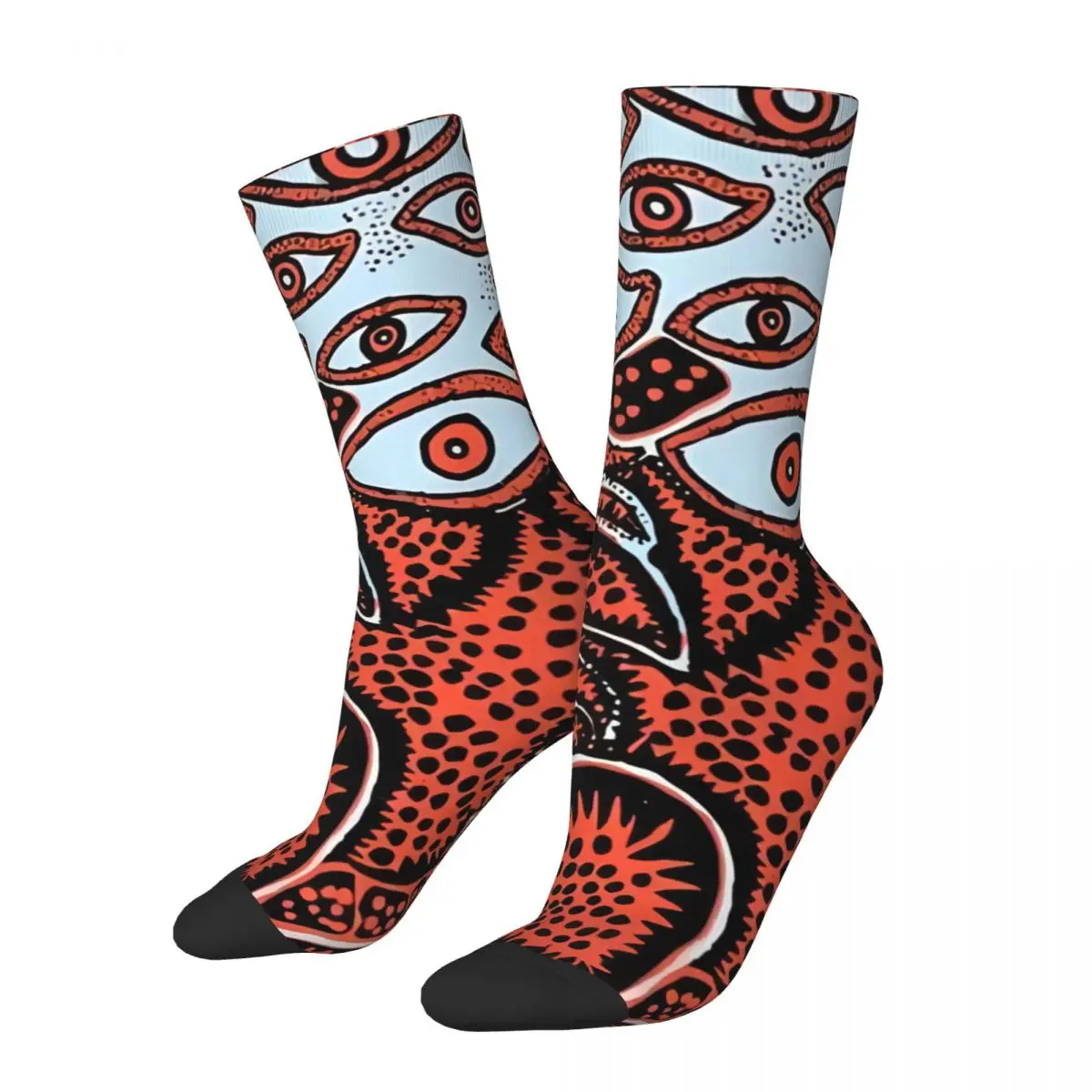 Many Pairs Of Eyes Yayoi Kusama Japanese Artist Socks Hiking 3D Print Boy Girls Mid-calf Sock