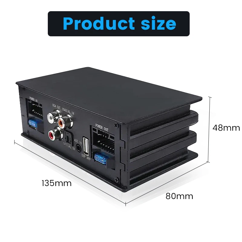 4*50W Car Audio Processor Automotive Dsp Amplifier For Android Radio Stereo HIFI Speakers Upgrade Digital Audio Signal Processor