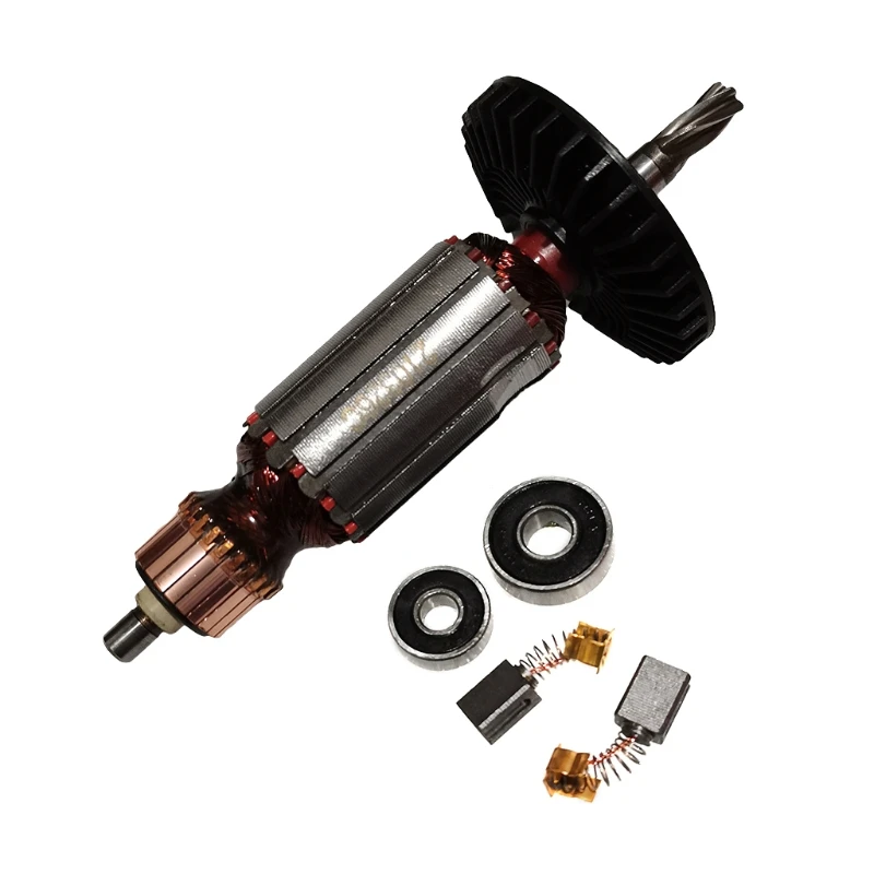 

Professional Armature Rotor Motor Rotor + Carbon Brushes for Makta