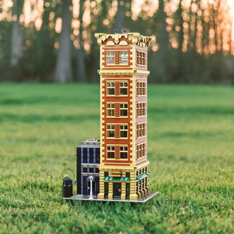

3963PC moc Brickly Tower, обучающие модульные здания «сделай сам», строительные игрушки для детей, подарок на день рождения и развитие творчества