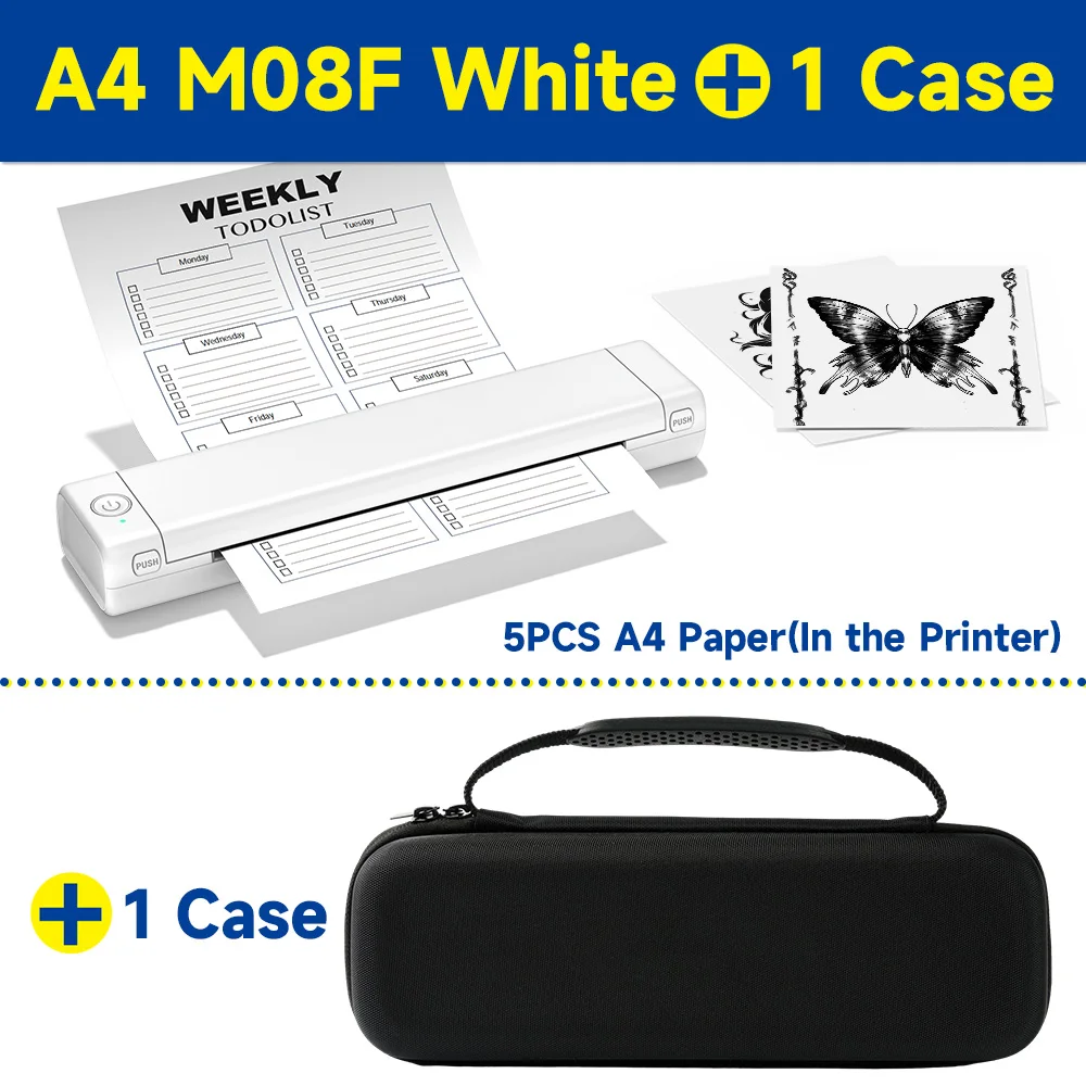 Tattoo stencil transfer printer machine M08F tattoo printer draagbare thermische stencil maker voor foto tekenen afdrukken copier