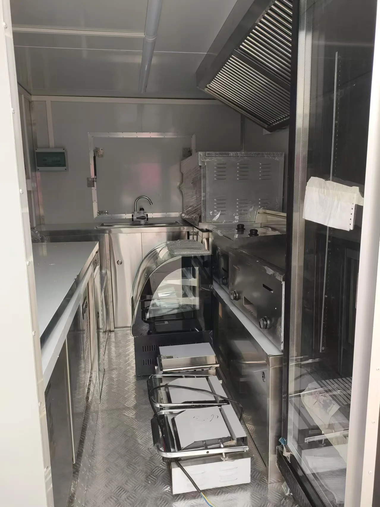 맞춤형 케이터링 밴 이동식 주방 벤더 사각 트레일러 BBQ용 이동식 케이터링 사업용 푸드 트레일러