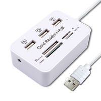 6 in 1 Card Reader USB3.0 to Type C Micro USB Universal OTG Adapter Multifunctional adapter SD TF High-speed transmission