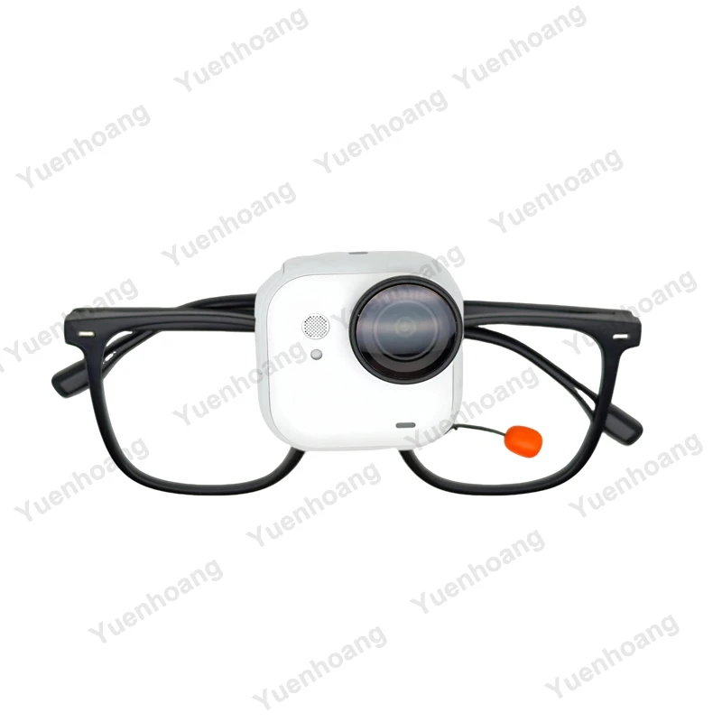 For Insta360 Go Ultra Action Camera 3D Printed Magnetic Rotating Bracket Universal Glasses Mount Stand Design Unisex Accessories