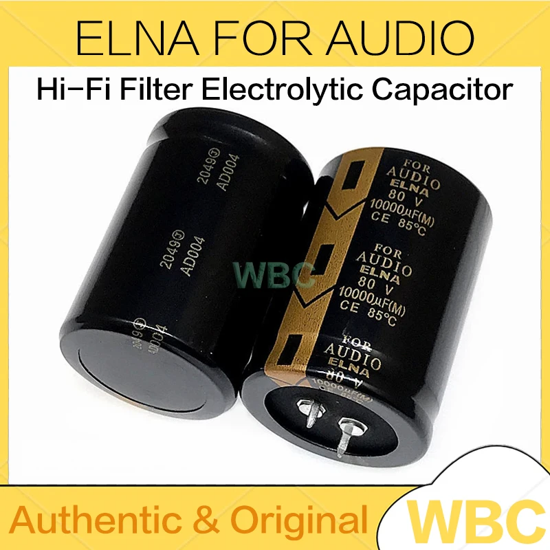2 stks/partij ELNA VOOR AUDIO Serie 35V 50V 63V 80V 100V 6800UF 4700UF 8200UF 10000UF Hi-Fi Filter Elektrolytische Condensator Originele