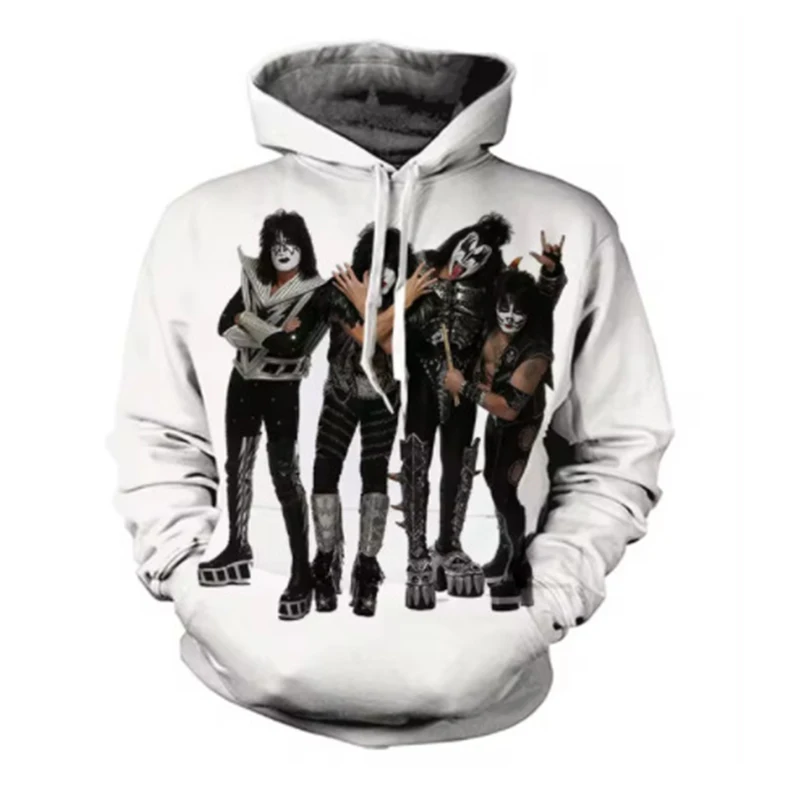 Autumn Kiss Rock Band 3D Print Hoodies Men Women Fashion Casual Sweatshirts Oversized Hoodie Pullovers Tracksuit Clothing