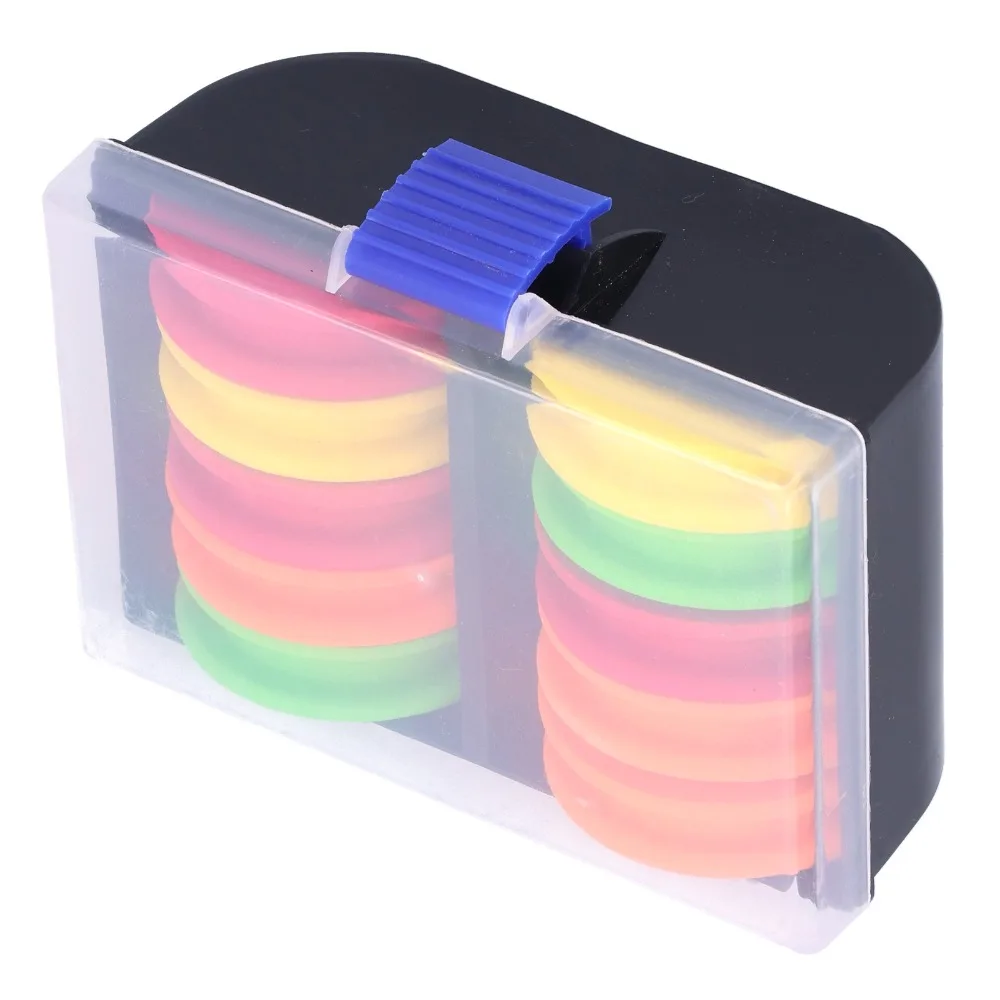 10PCS Foam Fishing Line Spool Random Color 6.5cm in Diameter Fishing Winding Board Lightweight Fishing Line Storage Board