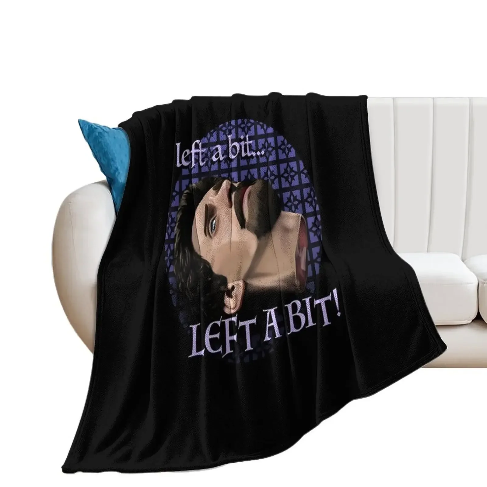 

bbc ghosts left a bit Throw Blanket Picnic funny gift Hairys blankets and throws Blankets