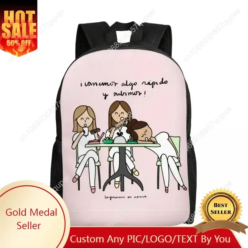 Nurse In Trouble Doctor Nurse Medical Laptop Backpack Men Women Fashion Bookbag for School College Students Bag