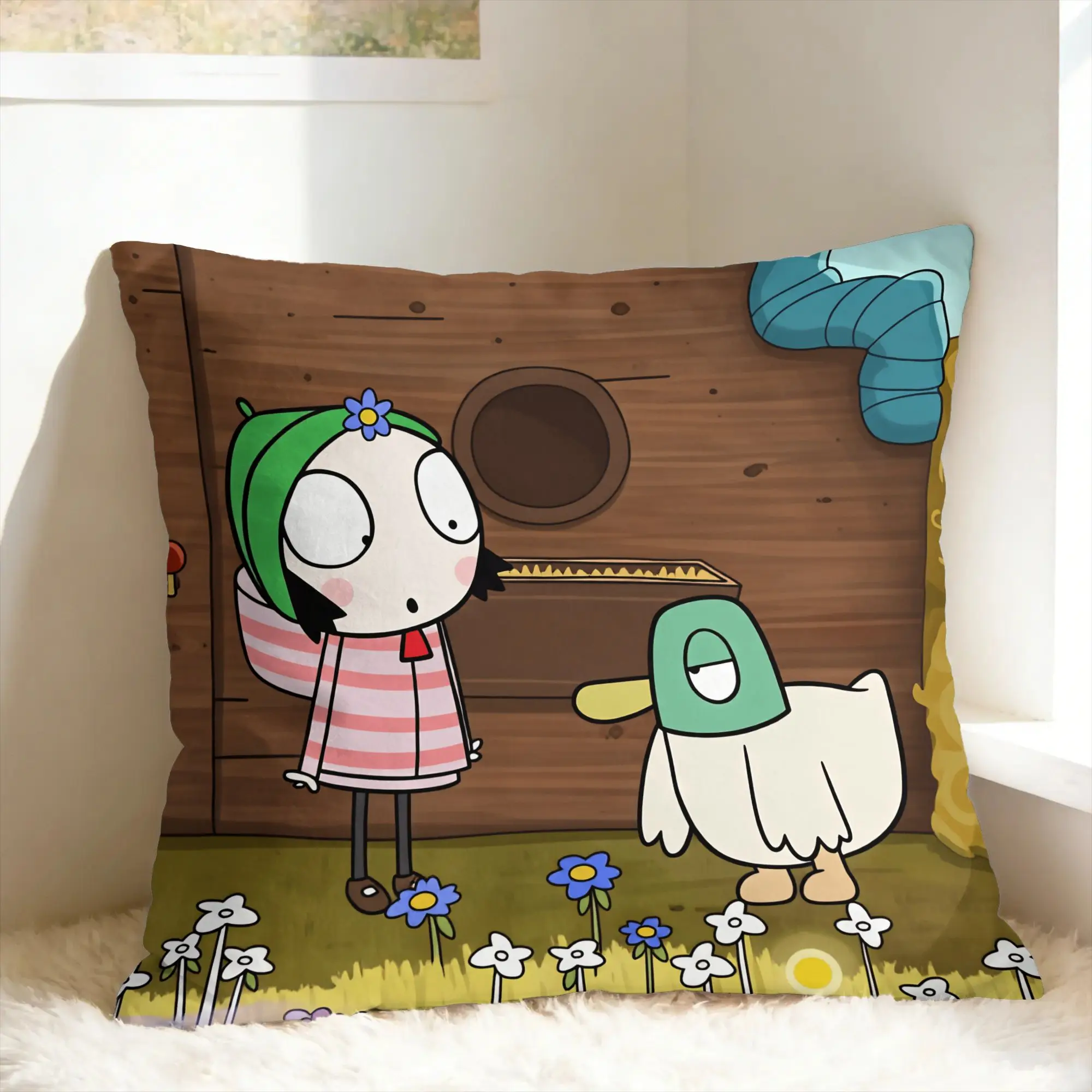 Sarahs And Duck Pillow Case  Comfy Pillow Cover Cute Funny Pillowcases For Sofa Home Decor