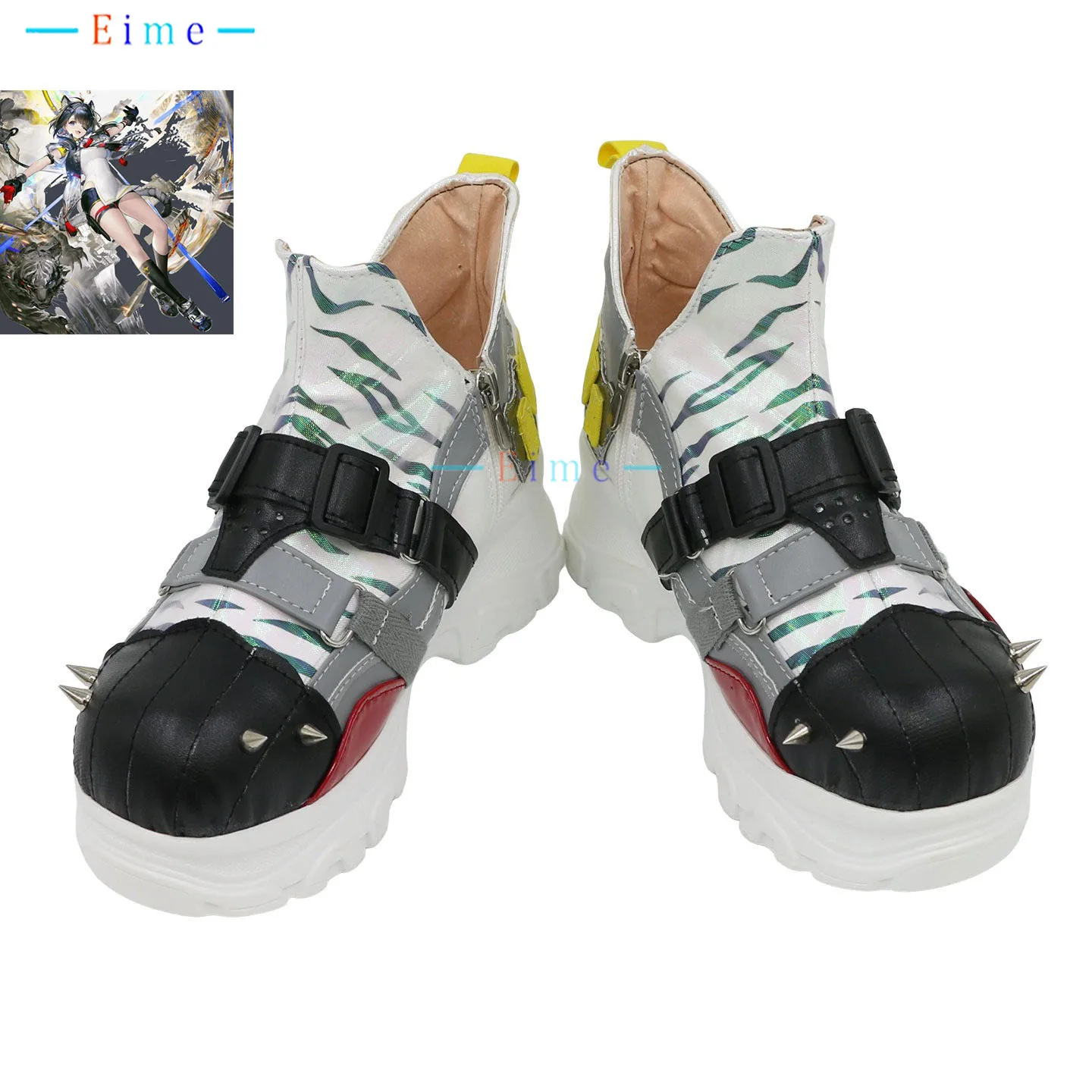 Tangtang Cosplay Shoes Game Arknights:Endfield Cosplay Props Halloween Party Boots PU Leather Shoes Big Size Custom Made