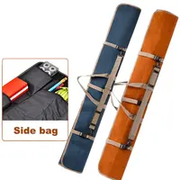 Bolsa de pesca de lona de 120cm, 130cm y 150cm, impermeable, para caña de pescar, paraguas, aparejos, estuche de almacenamiento de equipo, bolsos de hombro enrollables portátiles